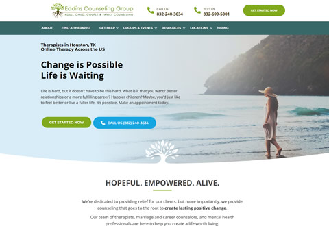 Counseling and therapy web design