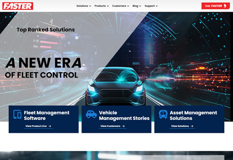 Web redesign for fleet management company